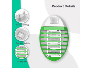 Elimina Zanzare Mosche e Falene 4 Lampade Antizanzare Elettriche da Presa