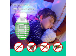 Elimina Zanzare Mosche e Falene 4 Lampade Antizanzare Elettriche da Presa