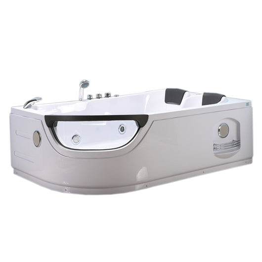 Vasca idromassaggio bianca 180 X 120 cm 2 persone 8 getti – Elite