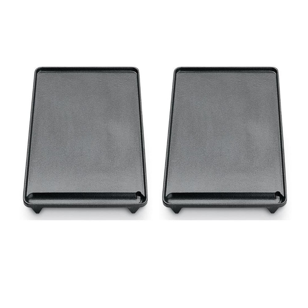Multipack da 2 piastre in ghisa lisce modello d93 dimensioni 40x26 centimetri