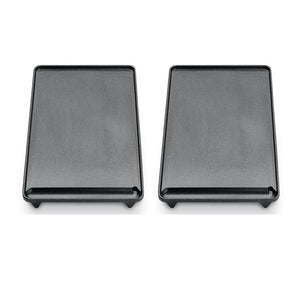 Multipack da 2 piastre in ghisa lisce modello d93 dimensioni 40x26 centimetri