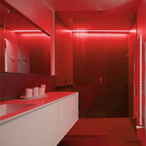 Striscia led optonica 2835 professionale 12v impermeabile ip54 5m dimmerabile *** colore rosso, confezione 1