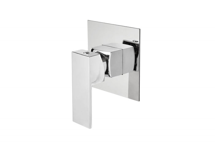 Set Rubinetteria Per Bagno da design squadrata moderna con piletta click clack inclusa -  INCASSO DOCCIA MISCELATORE