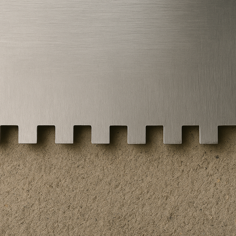 Frattone americano dentato 36x13cm impugnatura gomma dentatura 10x10cm raimondi