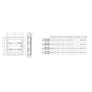 Gewiss centralini da incasso serie 40 cdi con porta fumé trasparente ip40 *** numero posti 18 moduli, confezione 1