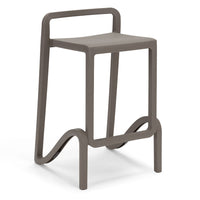 Set 6 sgabelli in polipropilene EOLO altezza seduta 65cm, impilabile, idrorepellente, resistente ai raggi UV, design moderno e innovativo, ideale per la cucina, la veranda o giardino colore Bianco