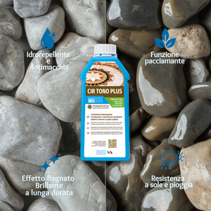 Kit ciottoli occhialino e cir tono plus per decorazioni raffinate *** misura 15/25, formato 5 kg + 1 l, confezione 1