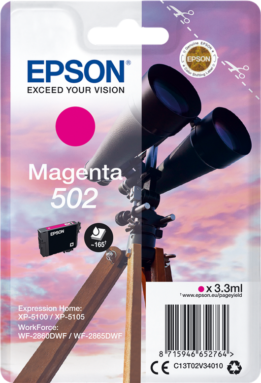Epson Singlepack Magenta 502 Ink