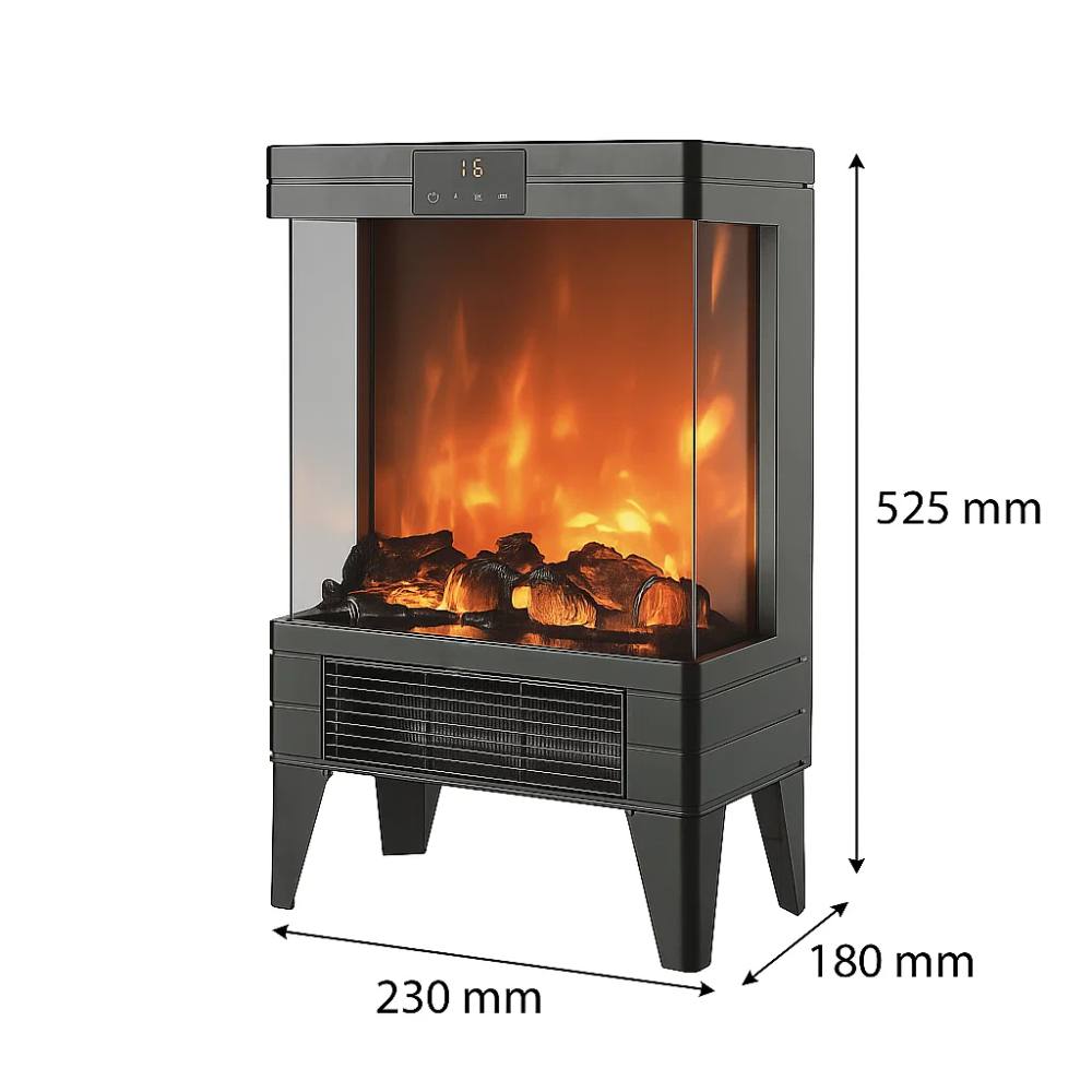 Camino elettrico zephir zfp9600 1000 2000w con telecomando termostato