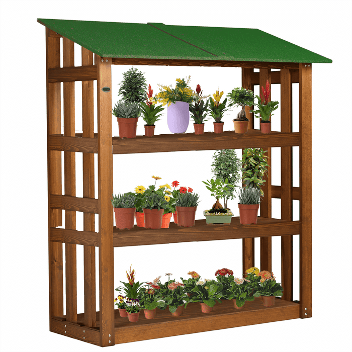 ESPOSITORE PORTAFIORI PORTAPIANTE IN LEGNO CON 3 SCAFFALI L.180 x P.70 x H.180 100% FABBRICATO IN ITALIA - ORIGINAL LEGNO ITALIA