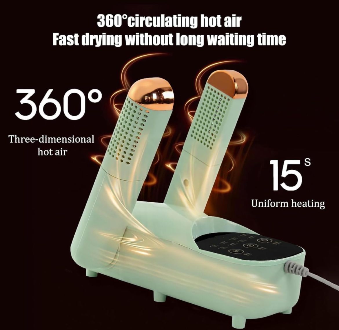 Essiccatore toglie umidità asciuga scalda stivali scarpe AM-310
