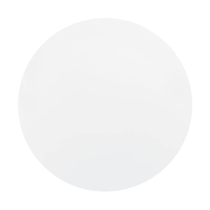 Tavolo da Pranzo Camille con Piano Rotondo in MDF - Bianco Opaco [en.casa]