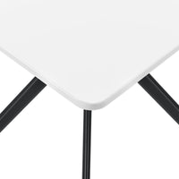 Tavolo da pranzo da cucina per 2 persone MDF 78 cm x 78 cm bianco 03_0004117