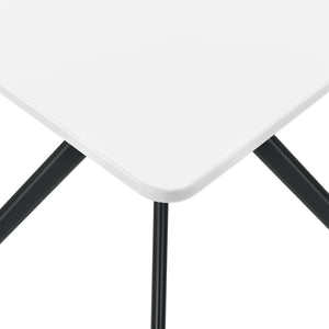 Tavolo da pranzo da cucina per 2 persone MDF 78 cm x 78 cm bianco 03_0004117