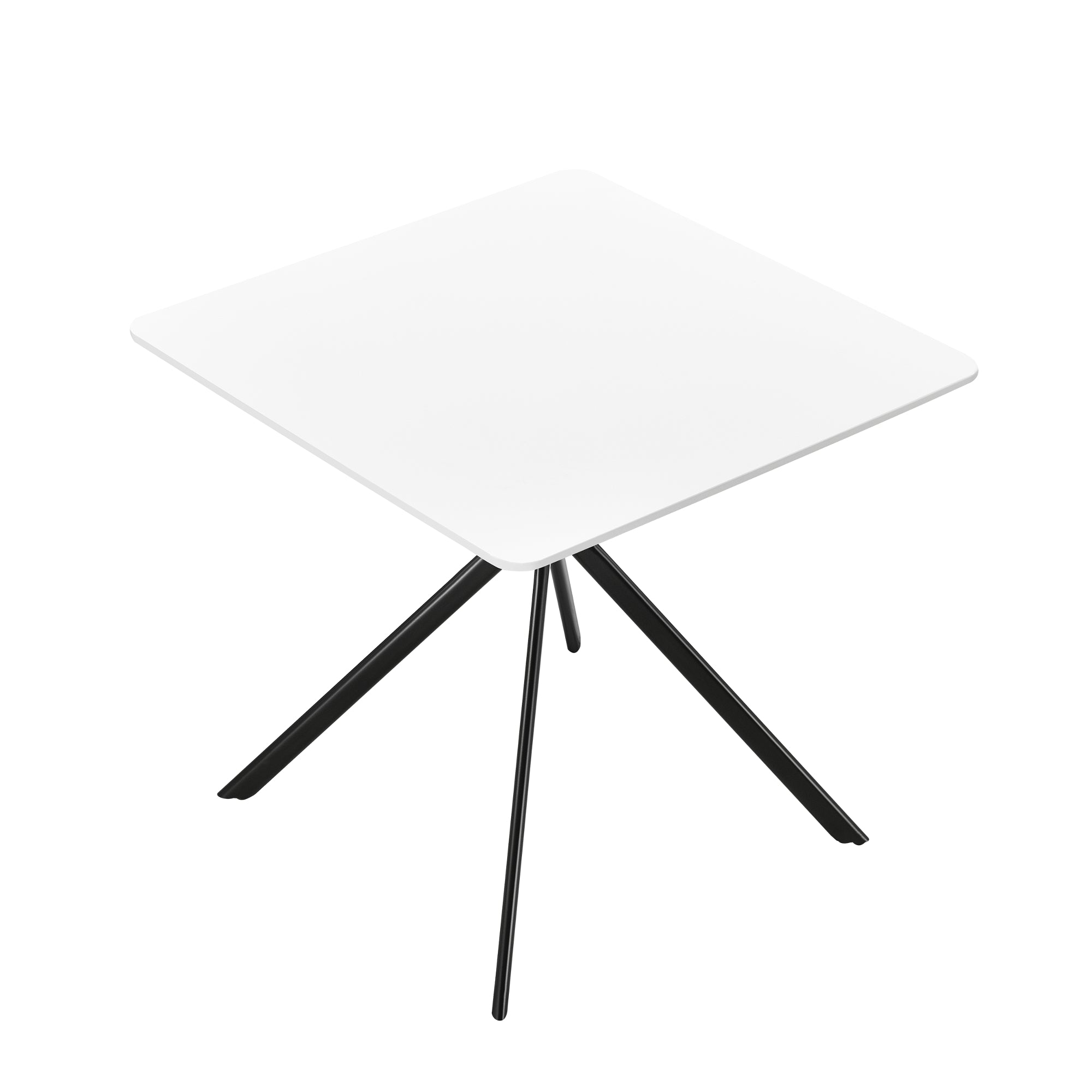 Tavolo da pranzo da cucina per 2 persone MDF 78 cm x 78 cm bianco 03_0004117