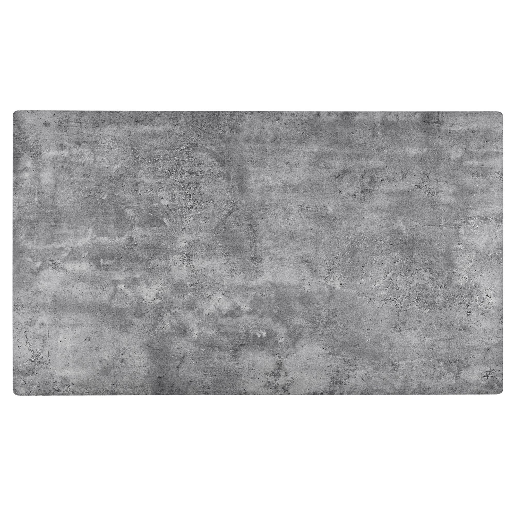 Cucina soggiorno tavolo da pranzo per 4 persone piano in MDF 120 cm effetto cemento e nero 03_0004272