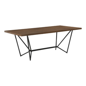 Tavolo da Sala Pranzo (LuxLaxA) 200x100x76 cm Tavolo da Cucina Fino a 8 Posti - Gambe di Design in Acciaio Nero e Piano