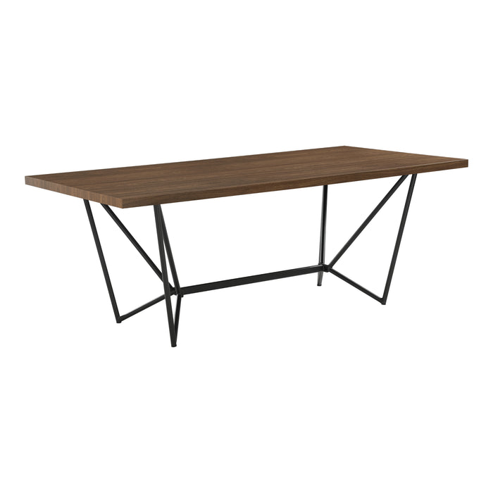 Tavolo da Sala Pranzo (LuxLaxA) 200x100x76 cm Tavolo da Cucina Fino a 8 Posti - Gambe di Design in Acciaio Nero e Piano