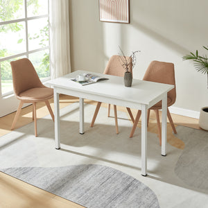 Tavolo da Pranzo Den Haag 120 x 60 cm - Bianco [en.casa]