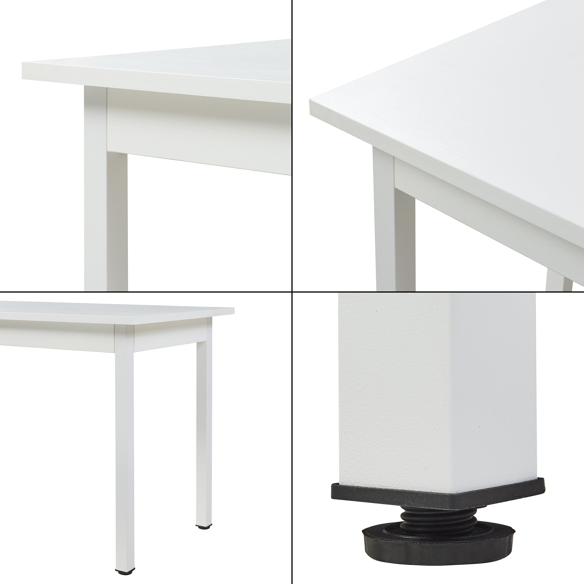 Tavolo da Pranzo Den Haag 120 x 60 cm - Bianco [en.casa]