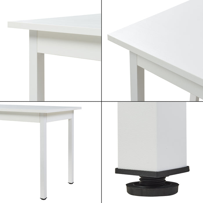 Tavolo da Pranzo Den Haag 120 x 60 cm - Bianco [en.casa]