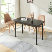 Tavolo da Pranzo Den Haag 120 x 60 cm - Nero [en.casa]