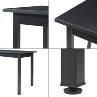 Tavolo da Pranzo Den Haag 120 x 60 cm - Nero [en.casa]