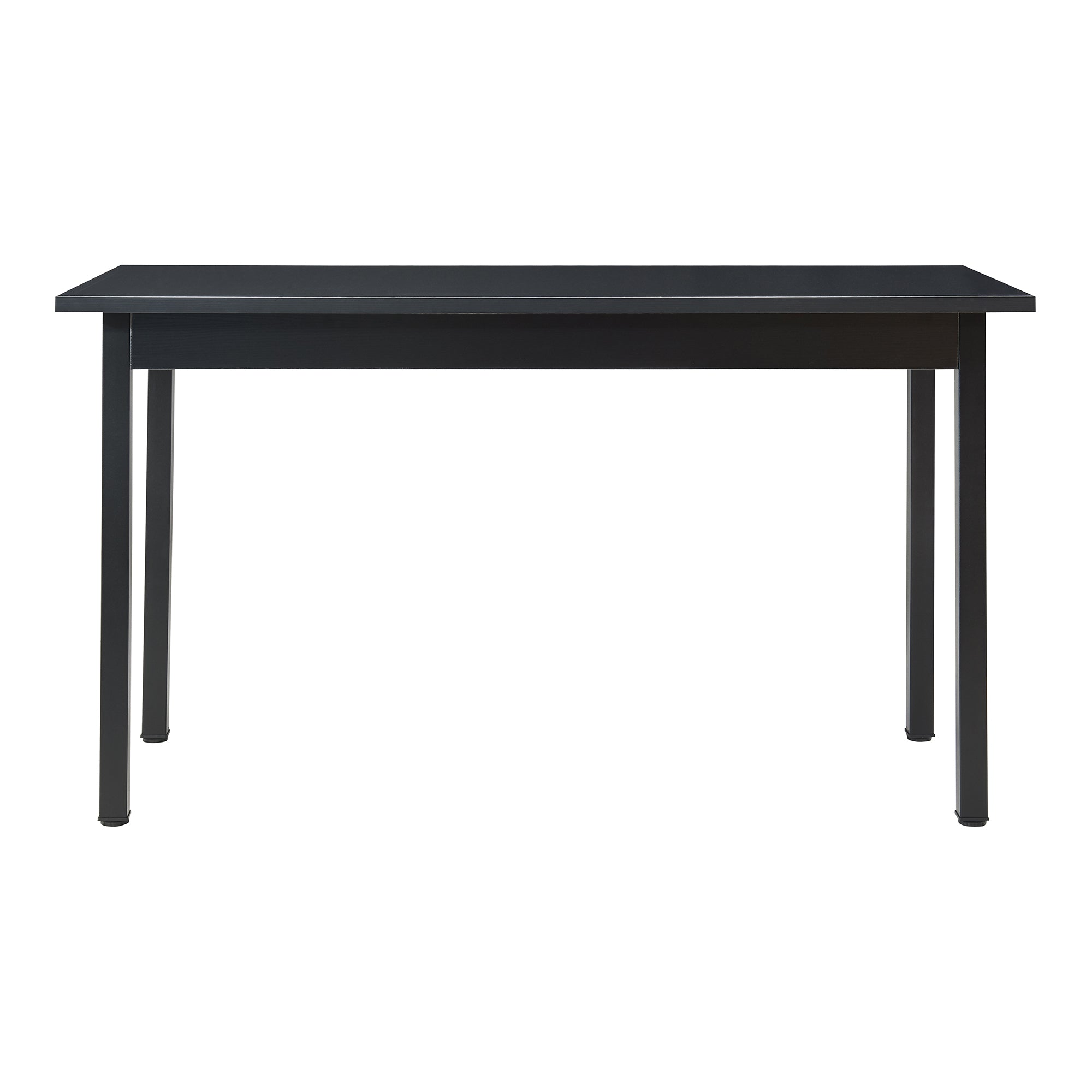 Tavolo da Pranzo Den Haag con Piano Rettangolare 140 x 60 cm - Nero [en.casa]