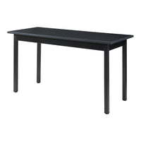Tavolo da Pranzo Den Haag con Piano Rettangolare 140 x 60 cm - Nero [en.casa]