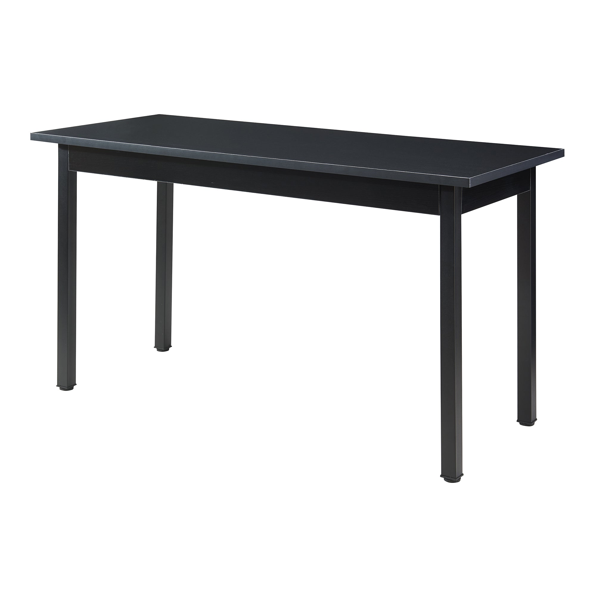 Tavolo da Pranzo Den Haag con Piano Rettangolare 140 x 60 cm - Nero [en.casa]