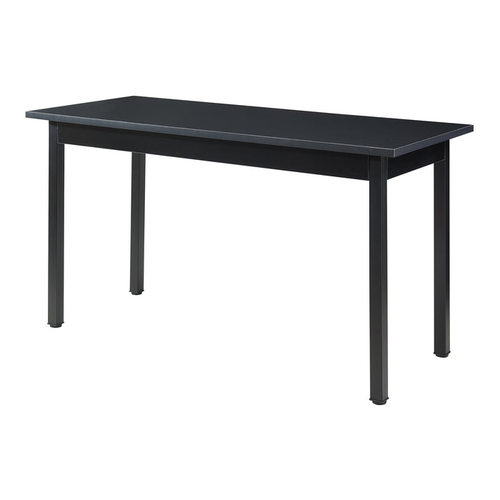 Tavolo da Pranzo Den Haag con Piano Rettangolare 140 x 60 cm - Nero [en.casa]
