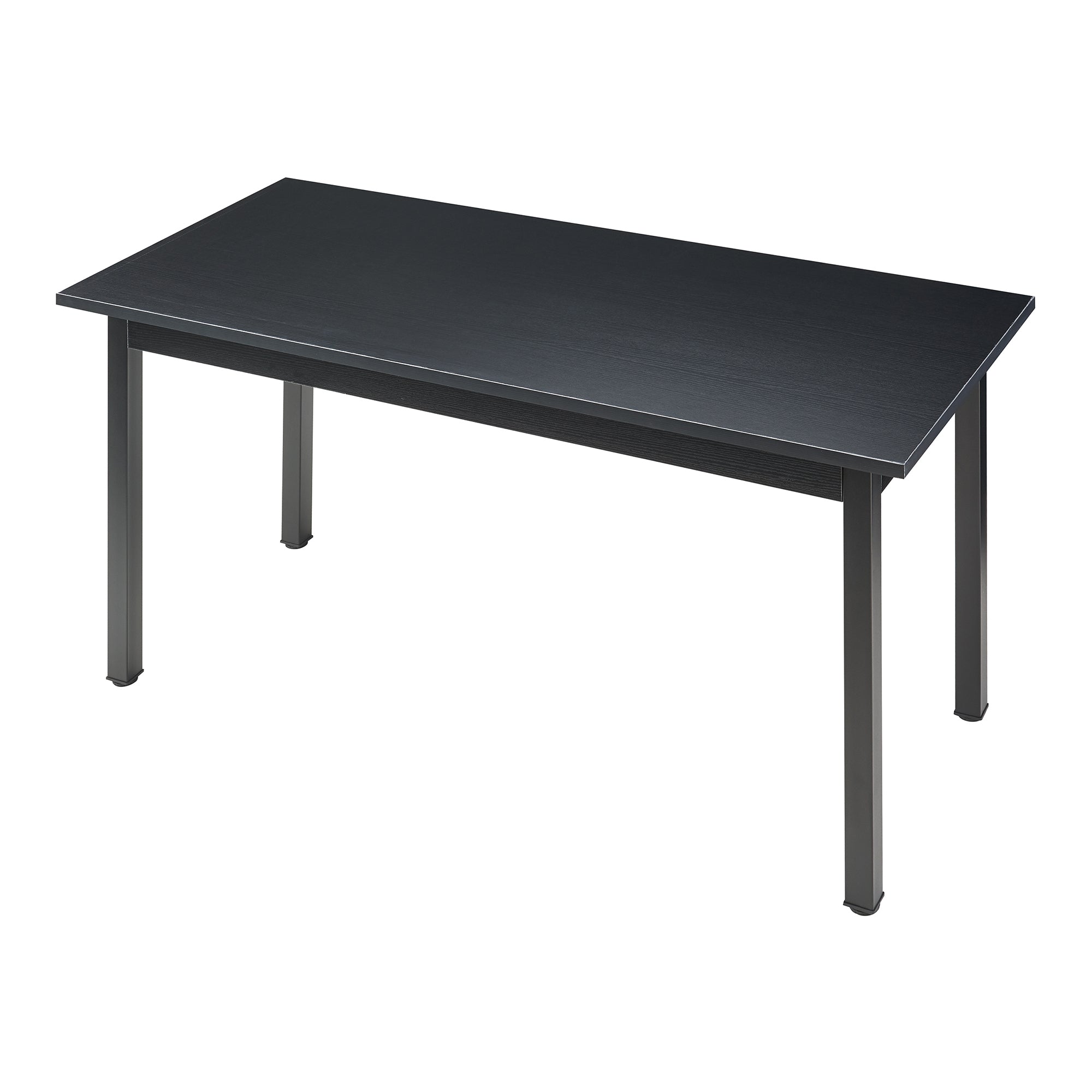 Tavolo da Pranzo Den Haag con Piano Rettangolare 140 x 60 cm - Nero [en.casa]