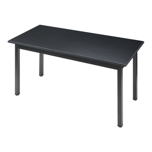 Tavolo da Pranzo Den Haag con Piano Rettangolare 140 x 60 cm - Nero [en.casa]