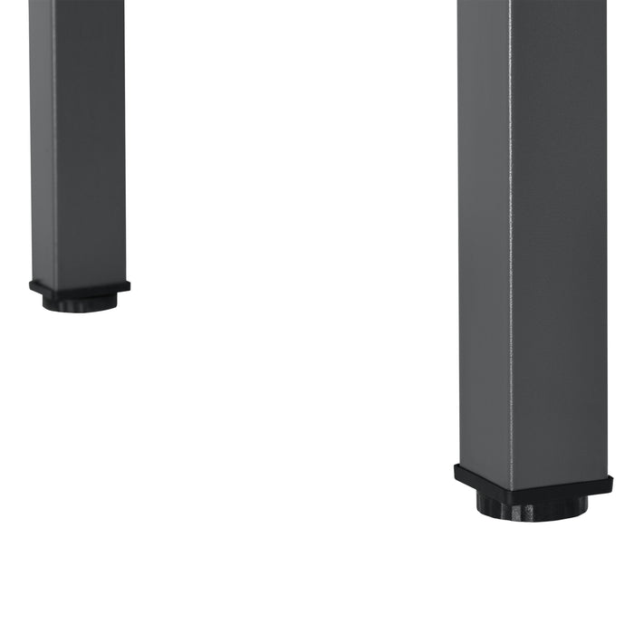 Tavolo da Pranzo Den Haag 120 x 60 cm Grigio Scuro [en.casa]