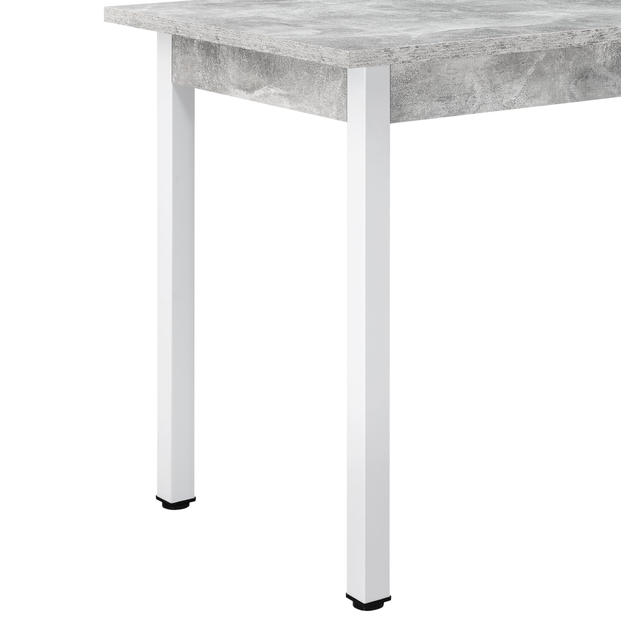 Tavolo da pranzo scrivania da cucina MDF 120 cm cm grigio bianco 03_0006266