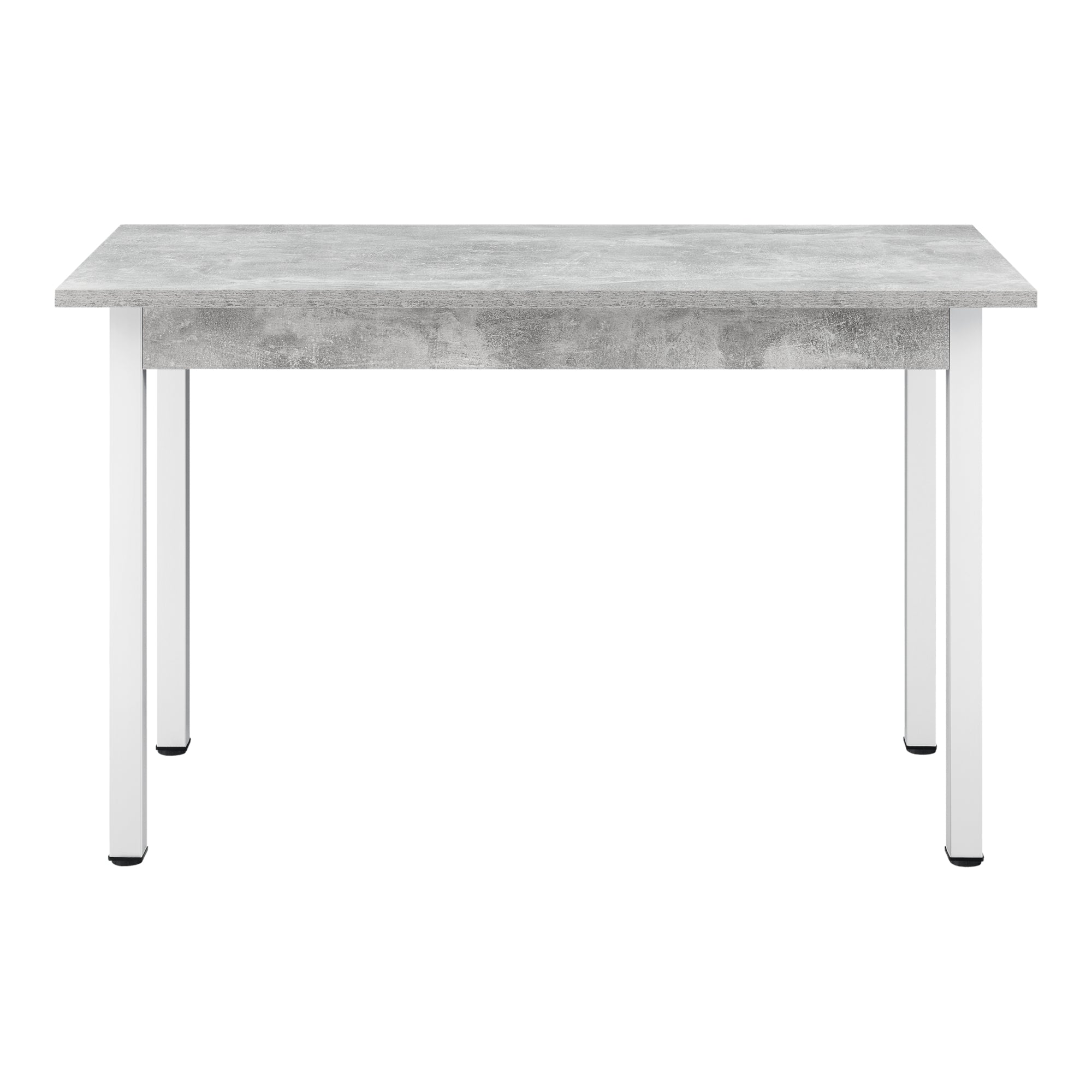 Tavolo da pranzo scrivania da cucina MDF 120 cm cm grigio bianco 03_0006266