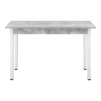 Tavolo da pranzo scrivania da cucina MDF 120 cm cm grigio bianco 03_0006266