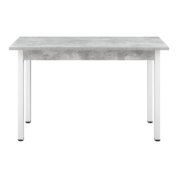 Tavolo da pranzo scrivania da cucina MDF 120 cm cm grigio bianco 03_0006266