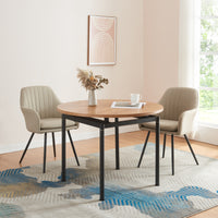 Tavolo da Sala Pranzo Hemnes Effetto Rovere Ø100 cm [en.casa]