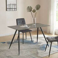 Tavolo Fitjar da Sala Pranzo 140 x 80 cm Effetto Cemento [en.casa]