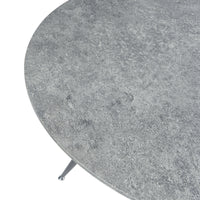 Tavolo Fitjar da Sala Pranzo Ø100 cm Effetto Cemento [en.casa]