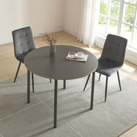 Tavolo da Sala Pranzo Lindesberg Ø100 cm Grigio [en.casa]