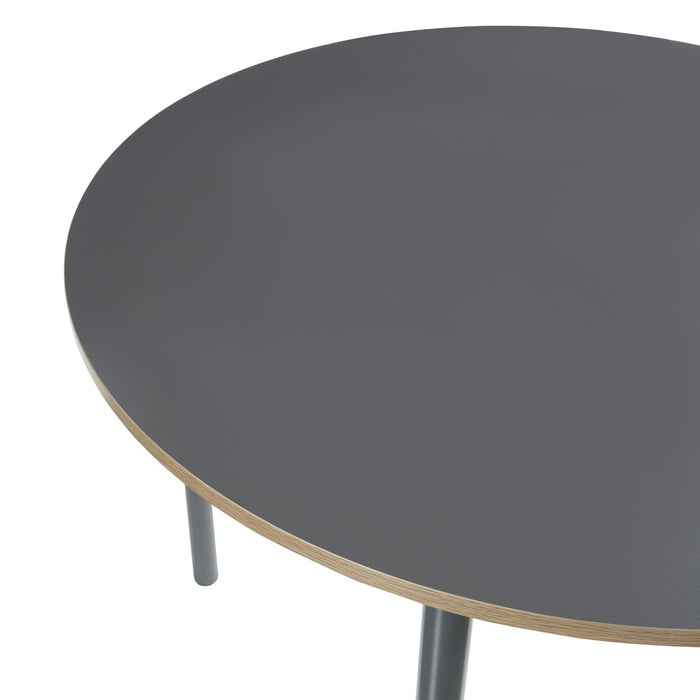 Tavolo da Sala Pranzo Lindesberg Ø100 cm Grigio [en.casa]