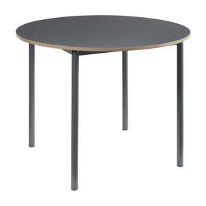 Tavolo da Sala Pranzo Lindesberg Ø100 cm Grigio [en.casa]