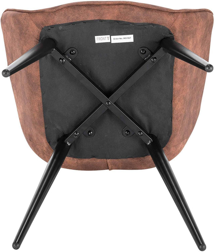 Sedie sala da pranzo con braccioli marroni 19_0000310