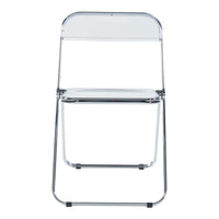 Set Pornainen di 6 Sedie Pieghevoli Traslucido - Trasparente [en.casa]