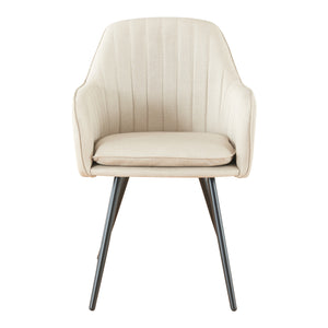 Set Kannonkoski di 2 Poltroncine da Sala Pranzo - Beige [en.casa]