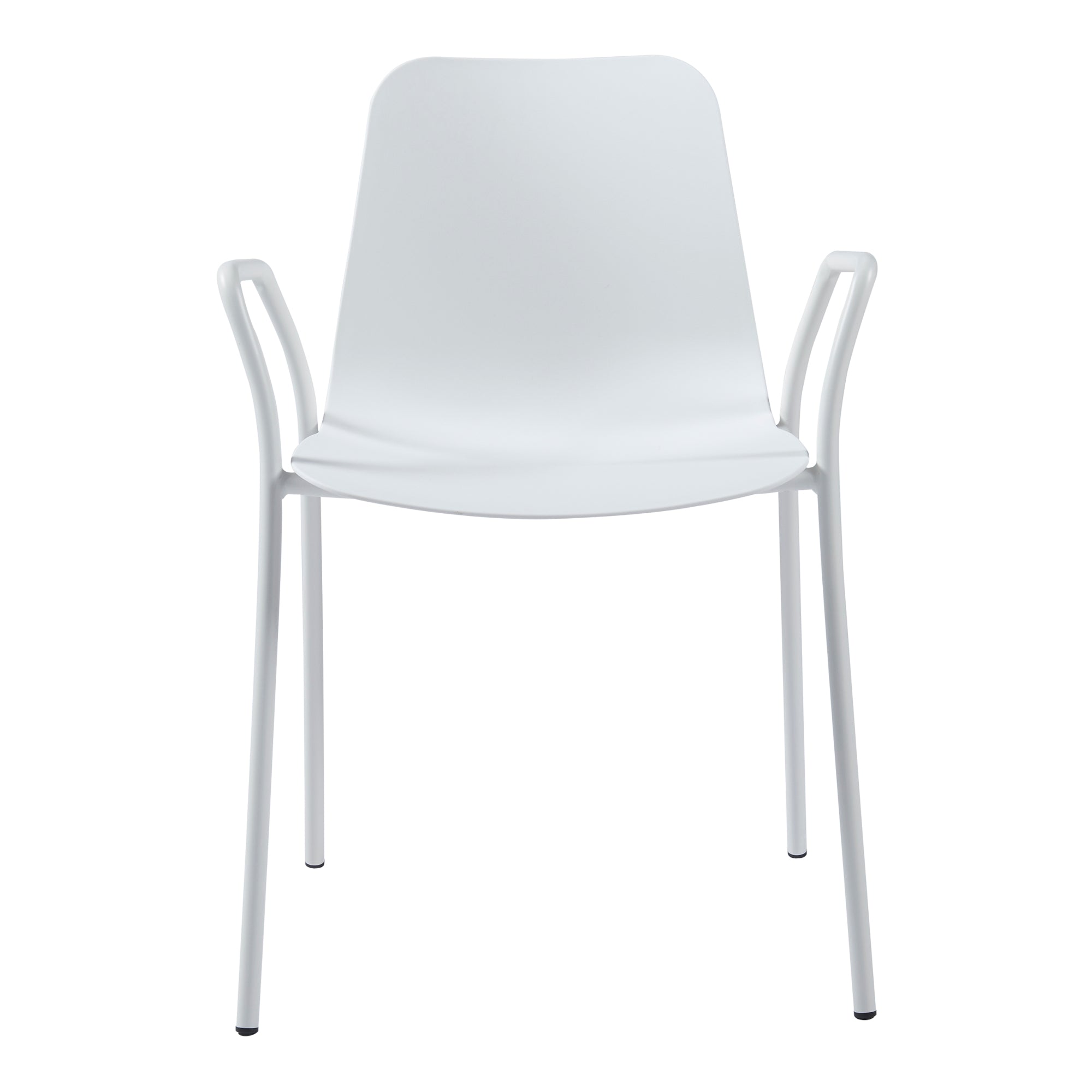 Sedia da Sala Kankaanpää Seduta Schienale Monoblocco - Bianco [en.casa]