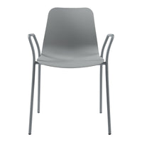 Sedia da Sala Kankaanpää Seduta Schienale Monoblocco - Grigio chiaro [en.casa]