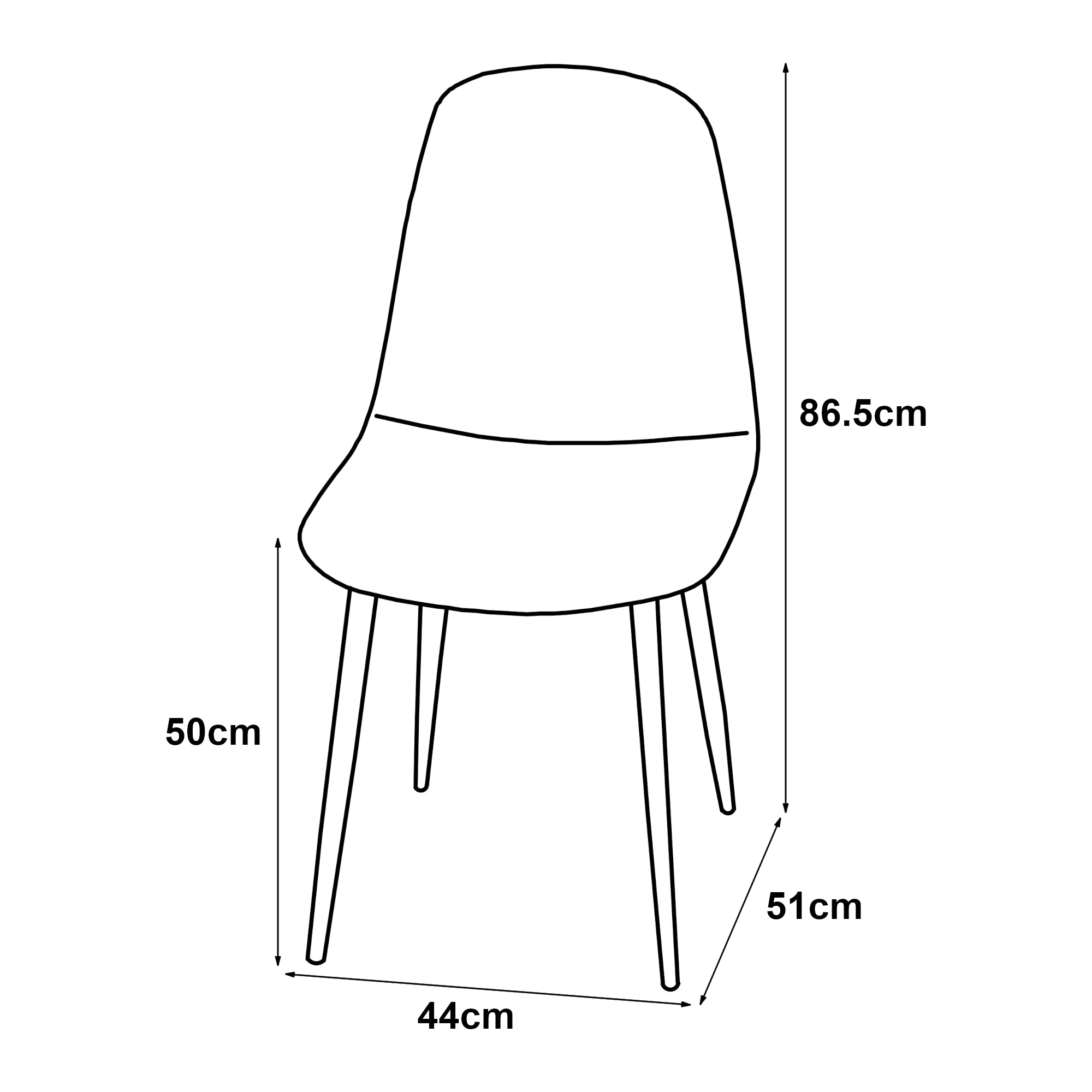 Set Nöstach di 2 Sedie da Sala Effetto Velluto - Grigio [en.casa]